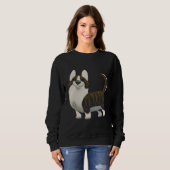 Cardigan Welsh Corgi Brindle Trui (Voorkant volledig)