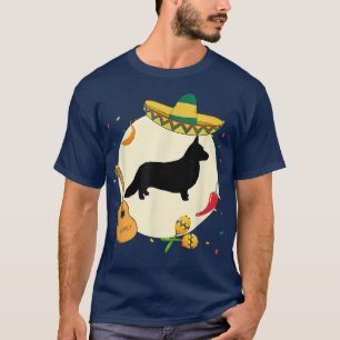 Cardigan Welsh Corgi Cinco de Mayo Dog Puppy Lover T-shirt