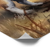 Cardigan Welsh Corgi Dog Art Imprimer Poster (Coin)