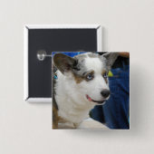 Cardigan Welsh Corgi Dog Button (Voorkant /achterkant)
