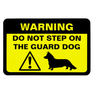 Cardigan Welsh Corgi Humoureuze Guard Dog Warning Magneet