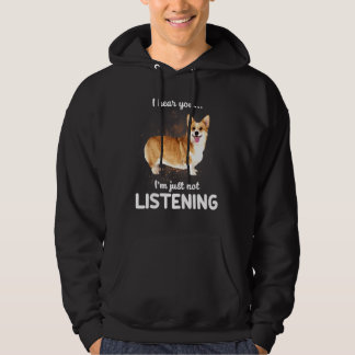 Cardigan Welsh Corgi ik hoor dat je niet naar Dog Hoodie