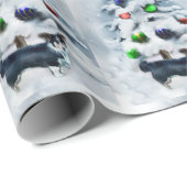 Cardigan Welsh Corgi Kerstmis Cadeaupapier (Rol Hoek)