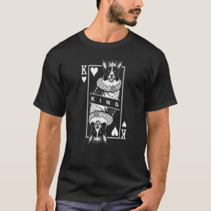 Cardigan Welsh Corgi Koning van Hartjes Grappige H T-shirt