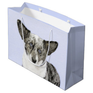 Cardigan Welsh Corgi Painting - Original Dog Art Groot Cadeauzakje