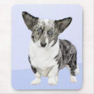 Cardigan Welsh Corgi Painting - Original Dog Art Muismat