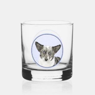 Cardigan Welsh Corgi Painting - Original Dog Art Whisky Glas