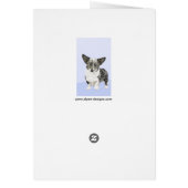 Cardigan Welsh Corgi Peinture - Art Chien original (Dos)