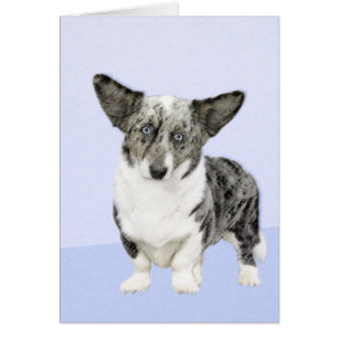 Cardigan Welsh Corgi Peinture - Art Chien original