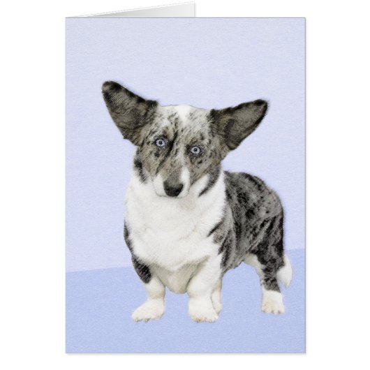 Cardigan Welsh Corgi Peinture - Art Chien original (Devant)