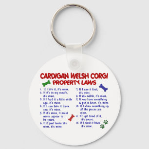 CARDIGAN WELSH CORGI Property Laws 2 Sleutelhanger