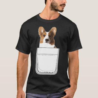 Cardigan Welsh Corgi Puppy Dog in je zak T-shirt