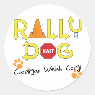 Cardigan Welsh Corgi Rally Dog Ronde Sticker