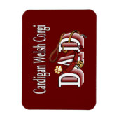 Cardigan Welsh Corgi Vader Magneet (Verticaal)