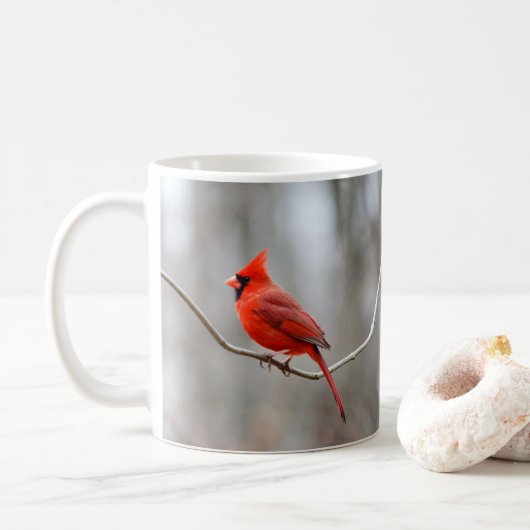 Cardinaal Crest Portrait Koffiemok (Met donut)