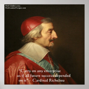 Cardinaal Richelieu Success Quote Poster