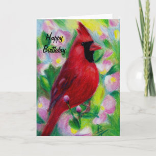 Cardinal aceo Carte d'anniversaire
