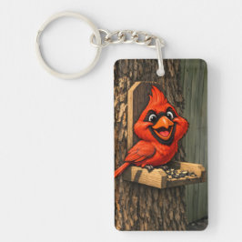Cardinal Caricature Sleutelhanger