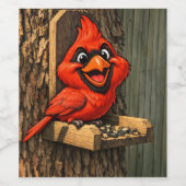 Cardinal Caricature Wijn Etiket (Enkel label)