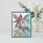 Cardinal Carte de vacances (Debout devant)