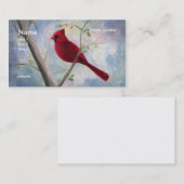 cardinal, carte de visite (Devant / Derrière)