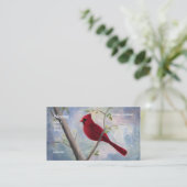 cardinal, carte de visite (Debout devant)