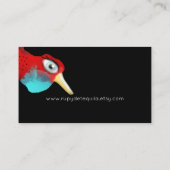 Cardinal Carte de visite oiseau vintage (Dos)