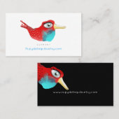 Cardinal Carte de visite oiseau vintage (Devant / Derrière)