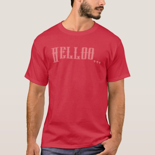 Cardinal Color Custom Text T-Shirt Homme (Devant)