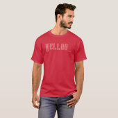 Cardinal Color Custom Text T-Shirt Homme (Devant entier)