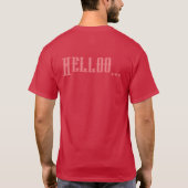 Cardinal Color Custom Text T-Shirt Homme (Dos)