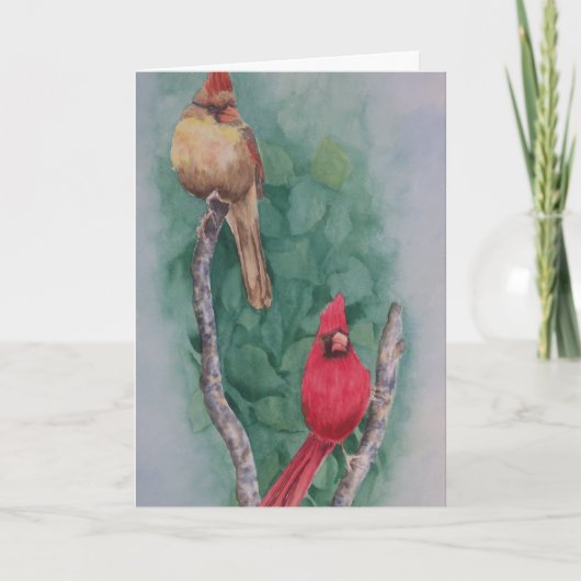 Cardinal Compagnons Carte de Noël (Devant)