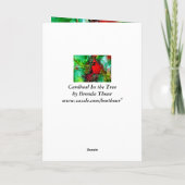 Cardinal dans l'arbre Carte d'anniversaire (Dos)