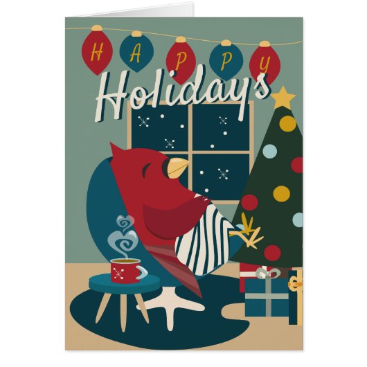 Cardinal de la Résistance Joyeuses Fêtes aux coule (Devant)