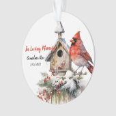 Cardinal de l'aquarelle commémorative (devant)