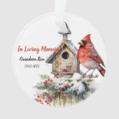 Cardinal de l'aquarelle commémorative (devant)