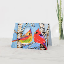 Cardinal de Noël Carte de vacances
