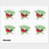 Cardinal de Noël / Sticker de Noël (Feuille)