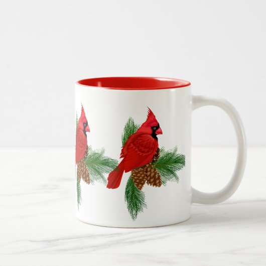 Cardinal de Noël Tasse à café de Noël (Droit)