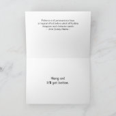 Cardinal de persévérance dans une carte de note d' (Intérieur)