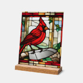 Cardinal de protection inspiré du vitrail (Angle)