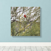 Cardinal de toile d'art (Insitu (Plancher de Bois))