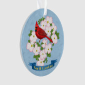 Cardinal d'État de Caroline du Nord Oiseau Dogwood (devant)