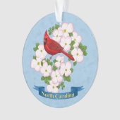 Cardinal d'État de Caroline du Nord Oiseau Dogwood (devant)