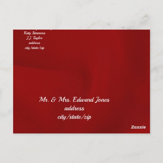 Cardinal d'hiver enregistrer la date Invitation (Dos)
