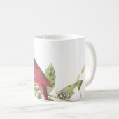 Cardinal du Nord par Audubon Coffee Mug (Devant droit)