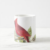 Cardinal du Nord par Audubon Coffee Mug (Centre)