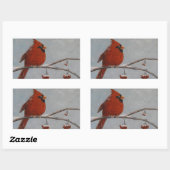 Cardinal du Nord - Stickers (Feuille)