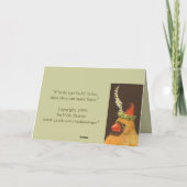 Cardinal famille carte de Noël (Dos)