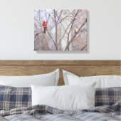 Cardinal family canvas afdruk (Insitu (Slaapkamer))
